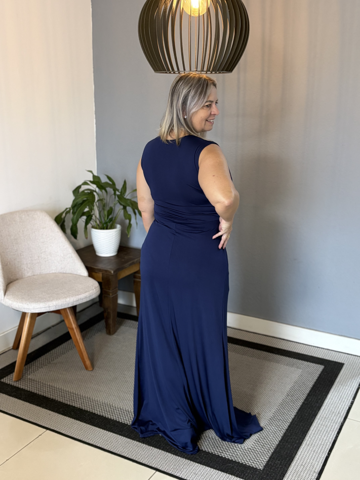Vestido tradicional regata Azul Marinho