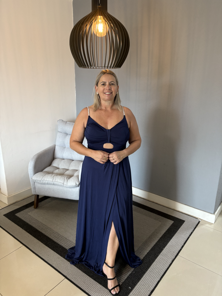 Vestido Princesa Azul marinho