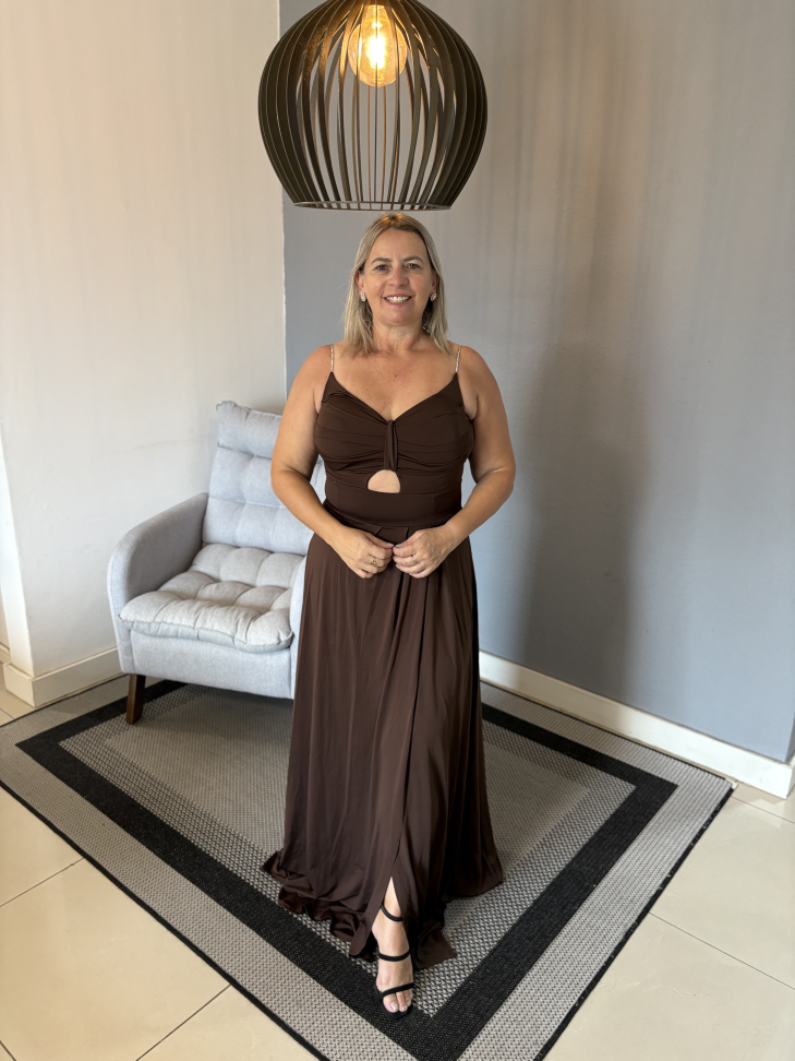 Vestido Princesa Marrom