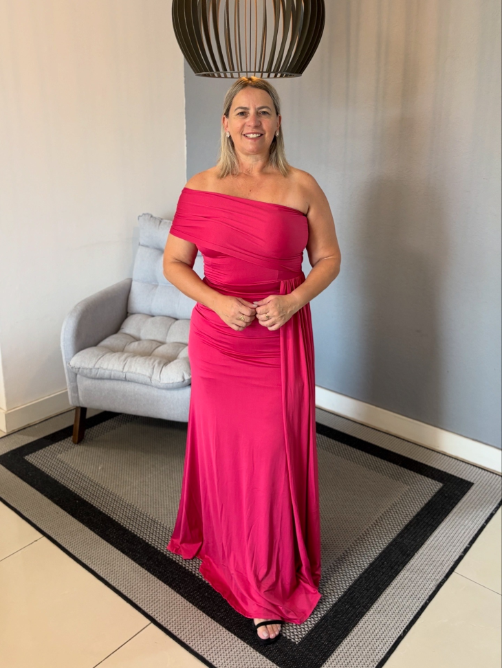 Vestido Sereia Rosa