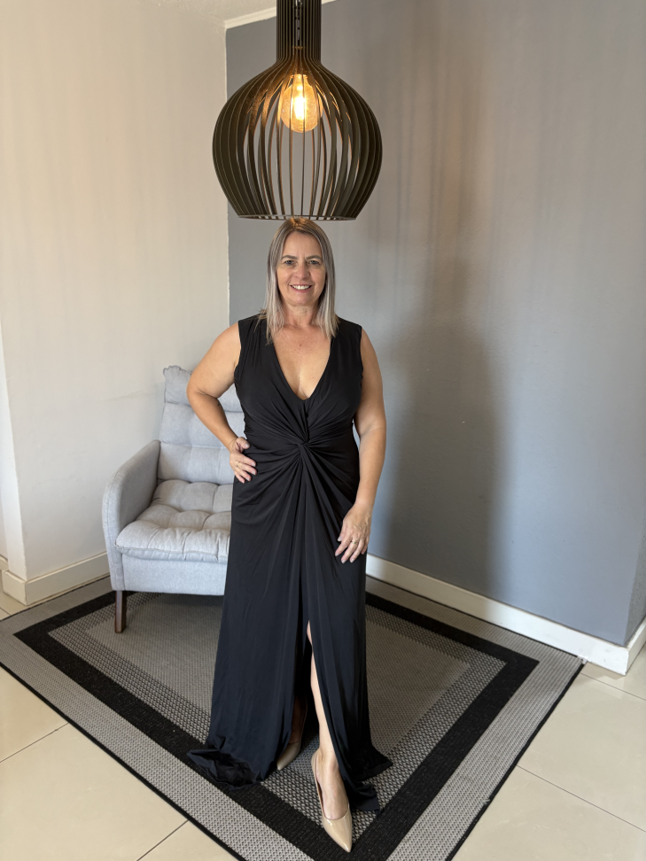 Vestido tradicional regata Preto