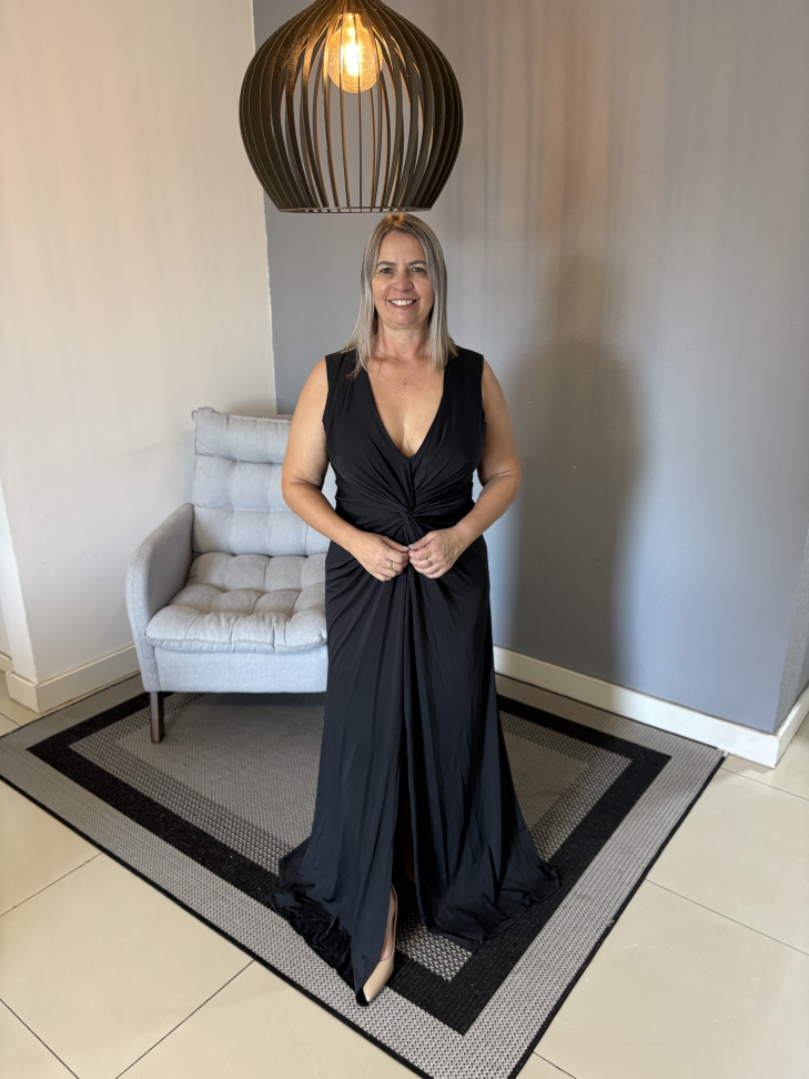 Vestido tradicional regata Preto