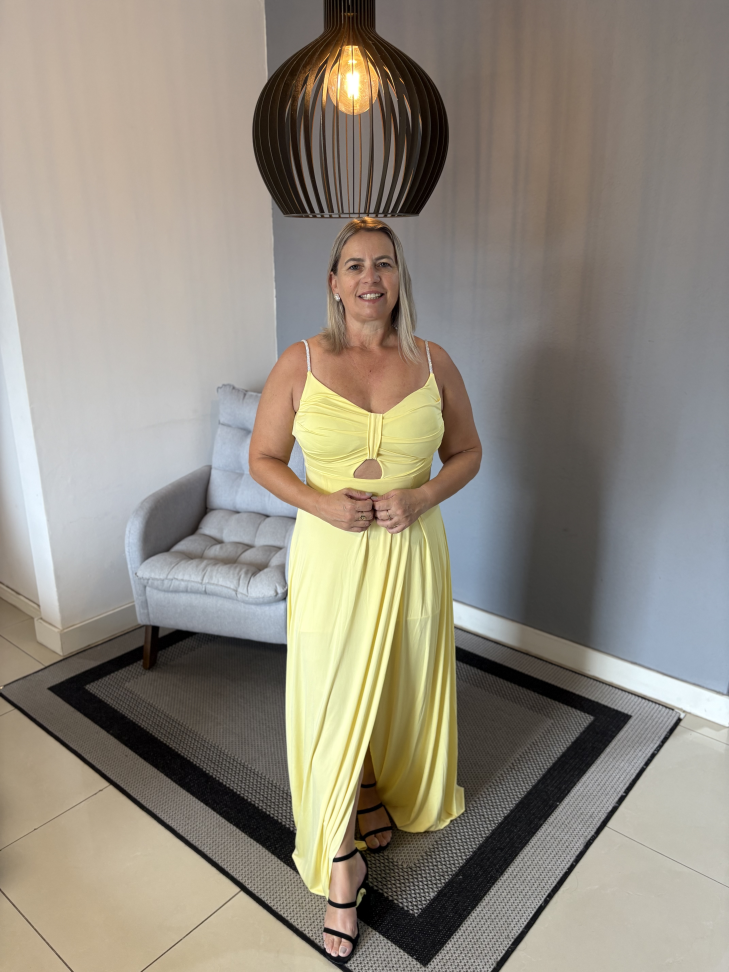 Vestido Princesa Amarelo