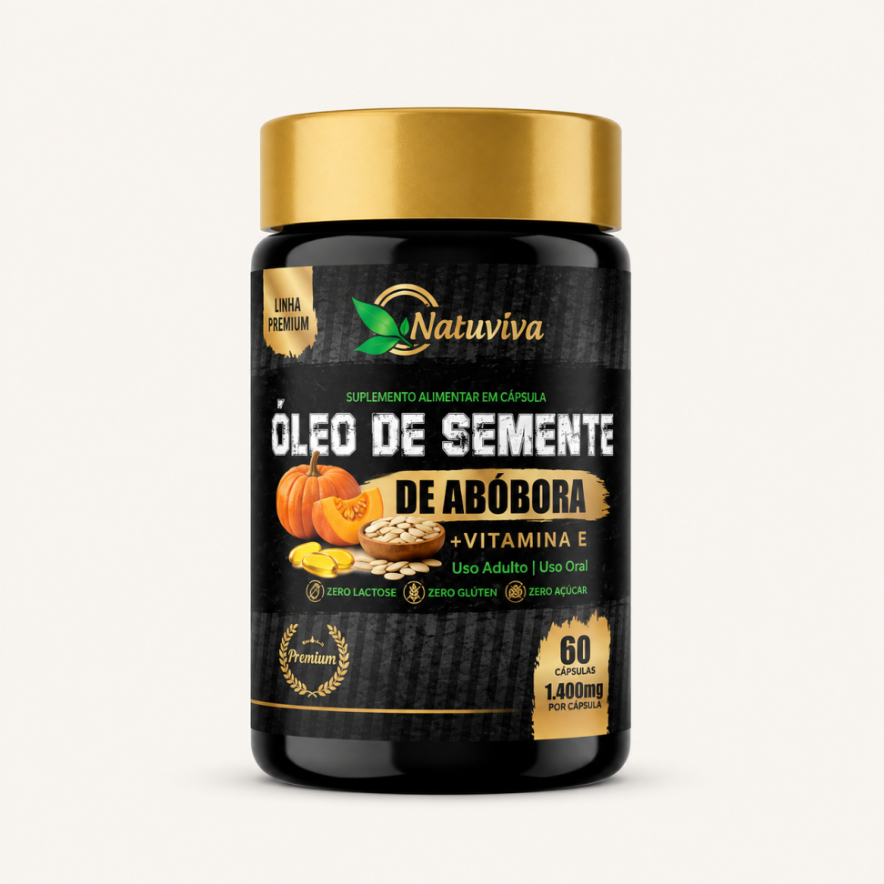 Óleo de Semente de Abórbora + Vitamina E 60 Cápsulas 1.400 mg Natuviva