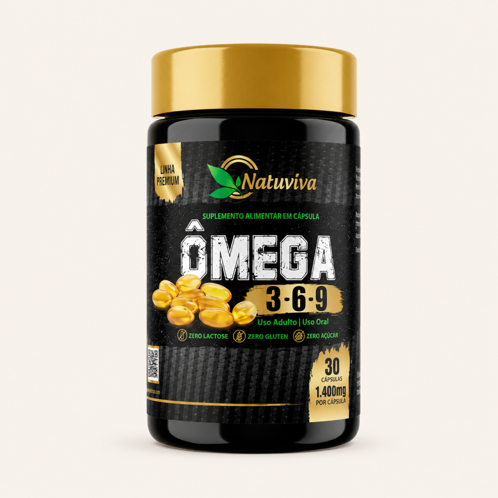 Ômega 3-6-9 – 30 Cápsulas 1.400 mg Natuviva