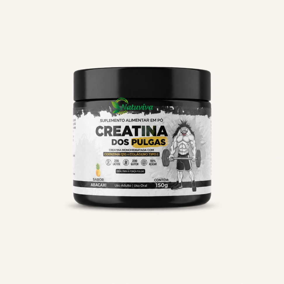 Creatina dos Pulgas 150g Em Pó Natuviva