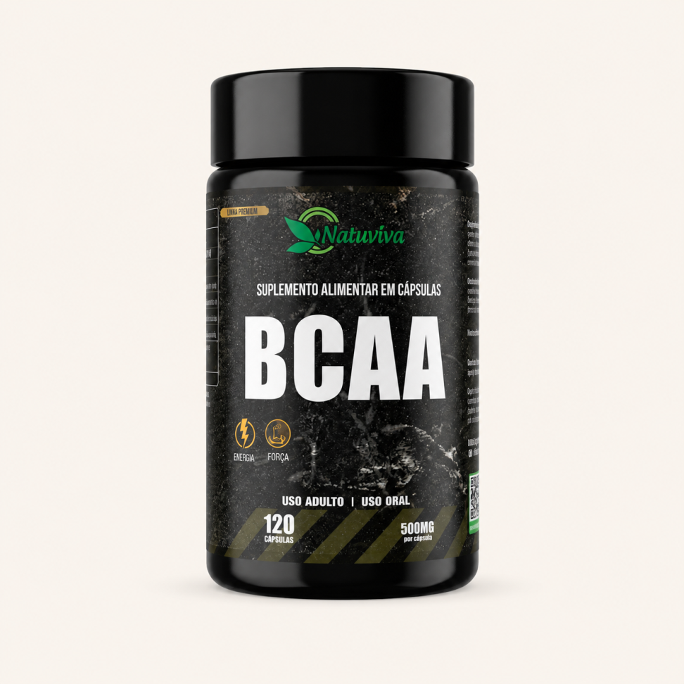 BCAA 120 Cápsulas 500mg Natuviva