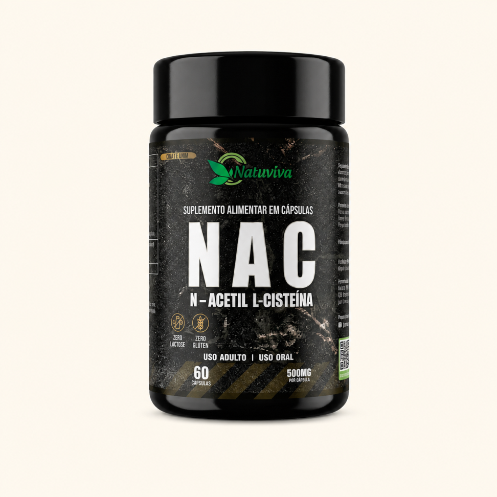 NAC – N-Acetil L-Cisteína 60 Cápsulas 500mg Natuviva