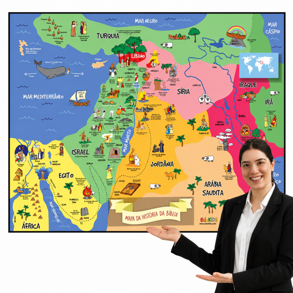 Painel Mapa Bíblico