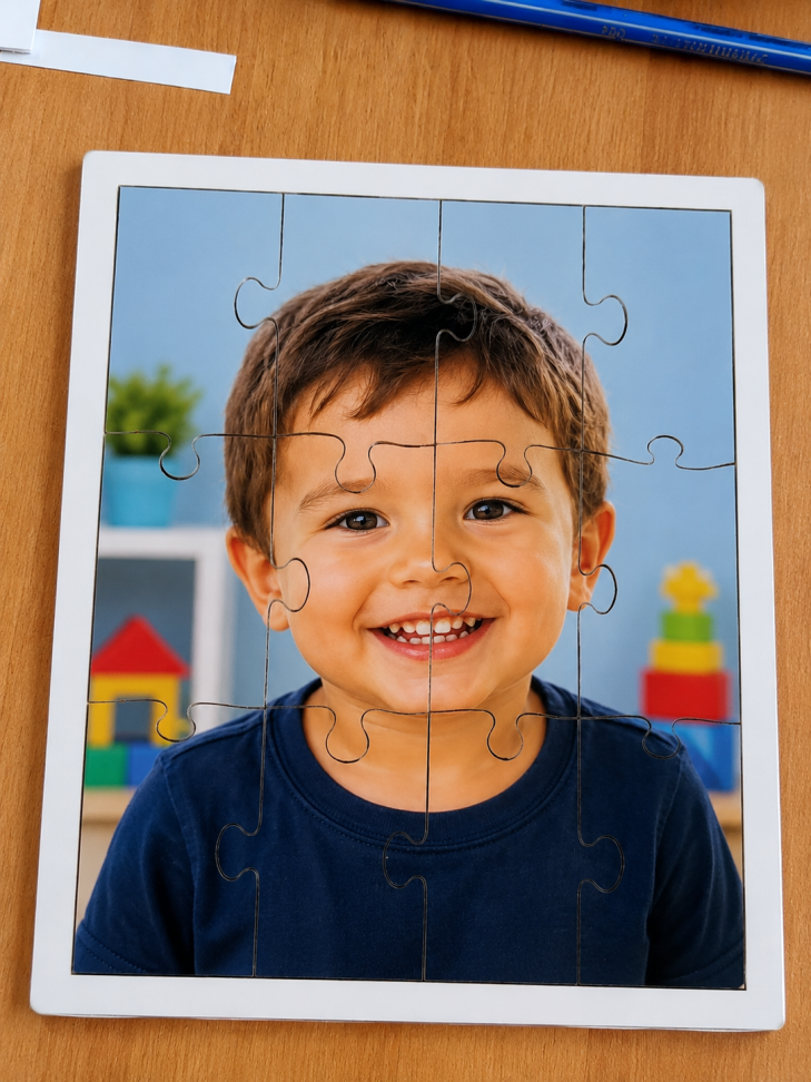 Quebra cabeça com foto personalizado