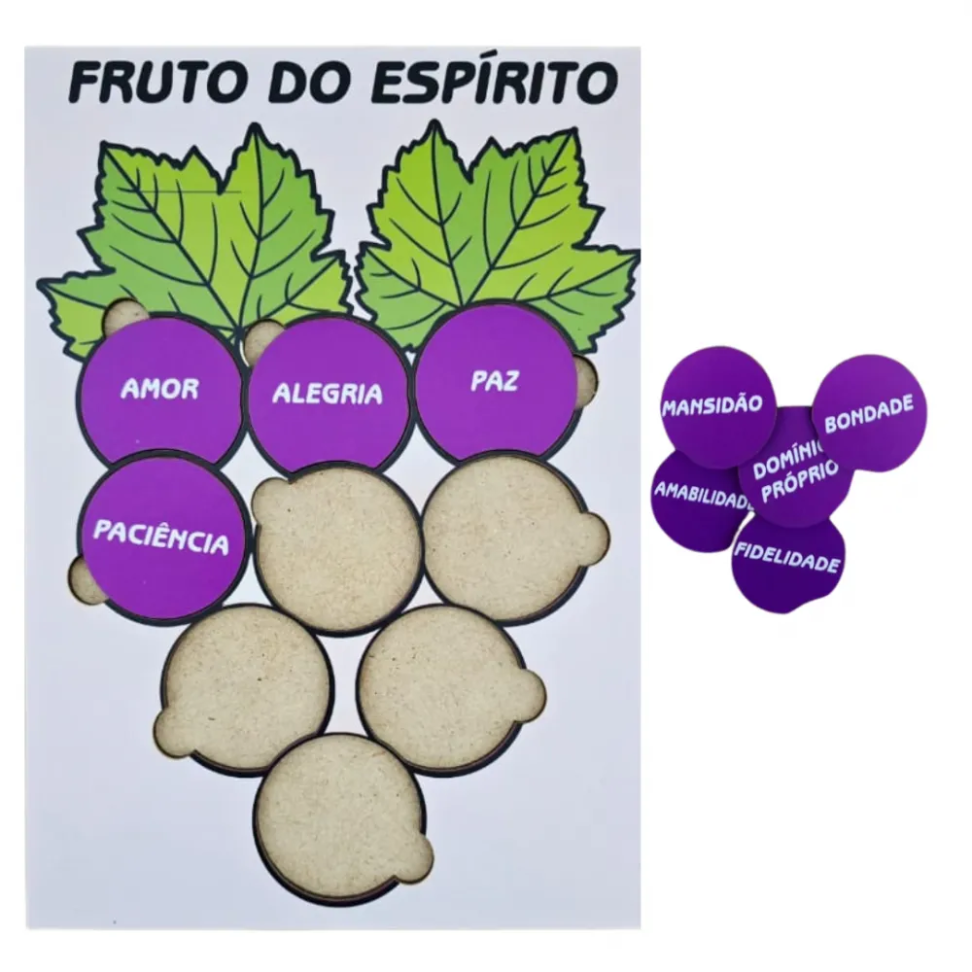 Jogo de encaixe Fruto do Espírito