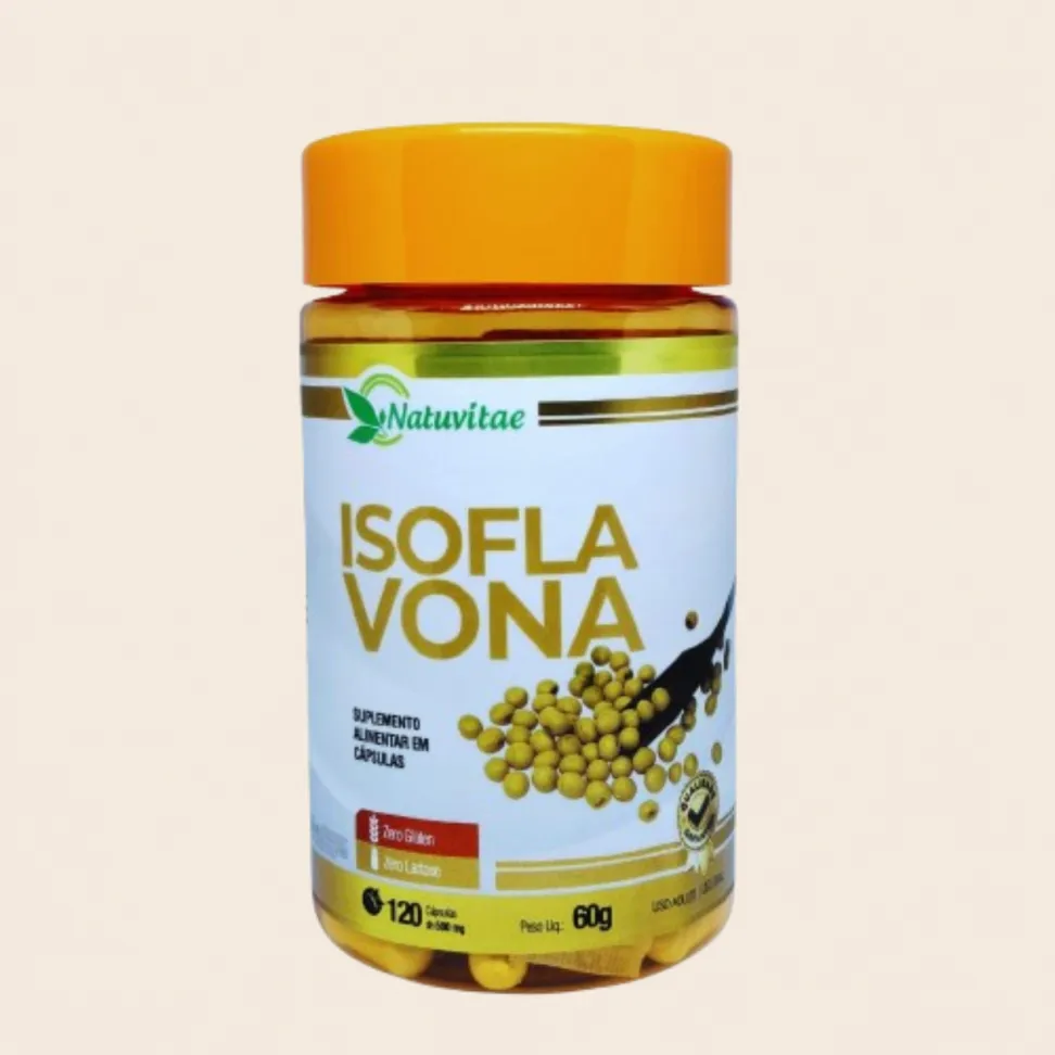 Isoflavona Natuvitae – Suplemento Alimentar 120 Cápsulas de 500mg