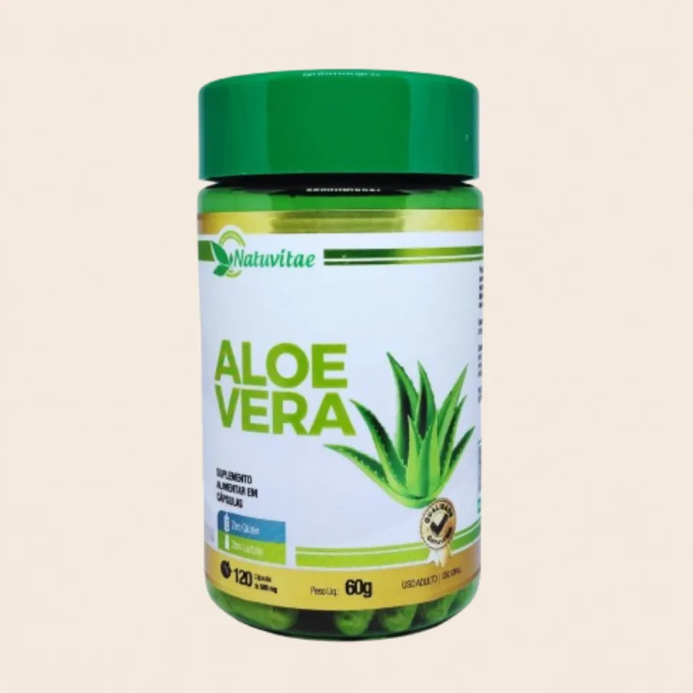 Aloe Vera Natuvitae – Suplemento Alimentar 120 Cápsulas de 500mg
