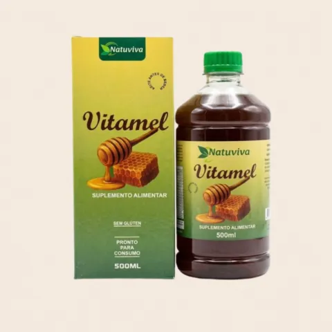 Vitamel Natuviva 500ml - Suplemento Líquido Natural Sem Glúten