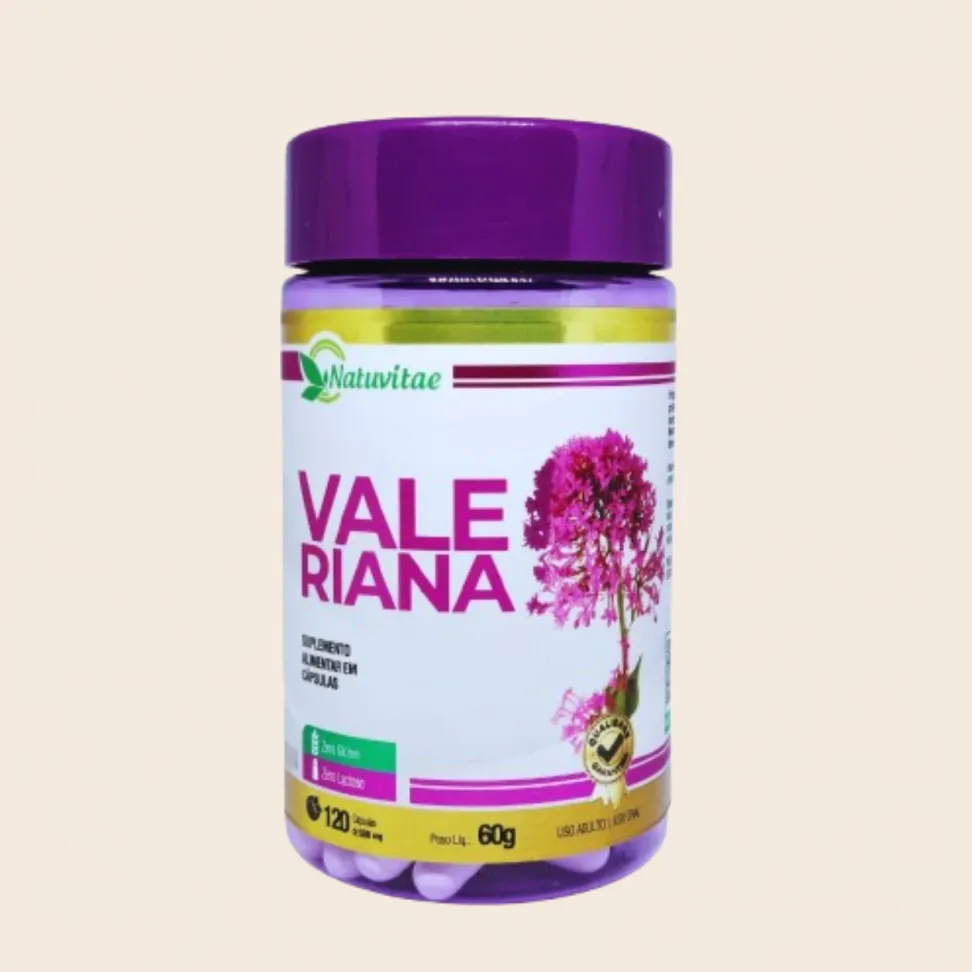 Valeriana Natuvitae – 120 Cápsulas de 500mg