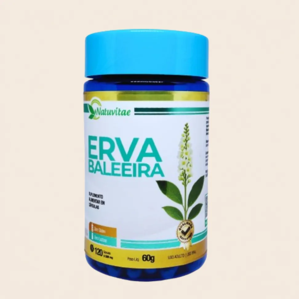 Erva Baleeira Natuvitae – 120 Cápsulas de 500mg