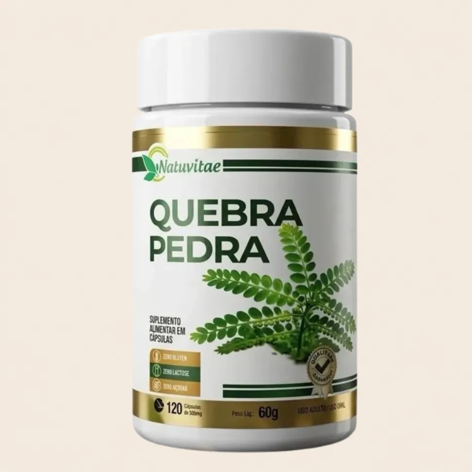 Quebra Pedra Natuvitae – Suplemento Alimentar 120 Cápsulas de 500mg