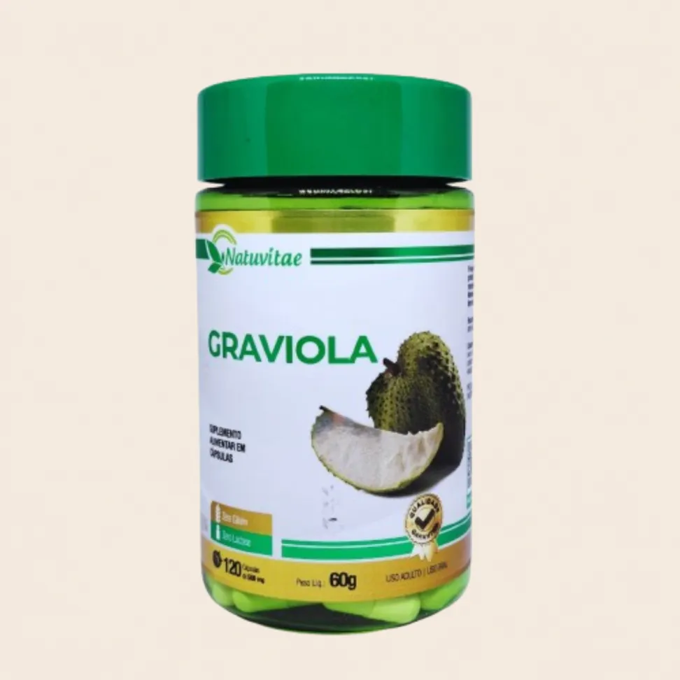 Graviola Natuvitae – Suplemento Alimentar 120 Cápsulas de 500mg