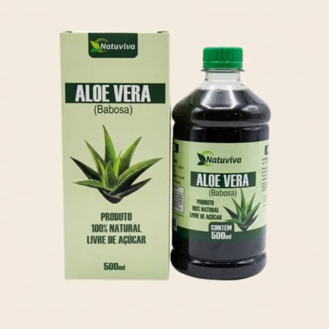 Suplemento Líquido Aloe Vera Babosa Natuviva 500ml - 100% Natural