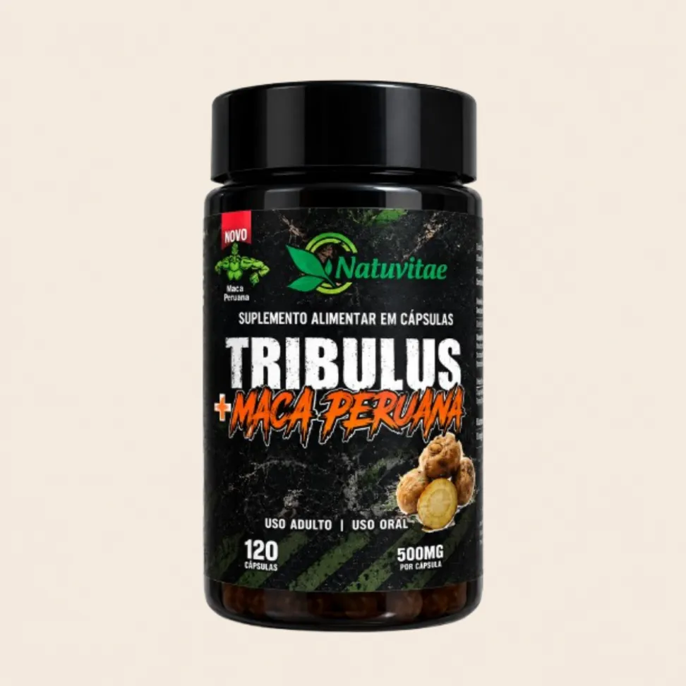 Tribulus com Maca Peruana Natuvitae – Suplemento Alimentar 120 Cápsulas de 500mg