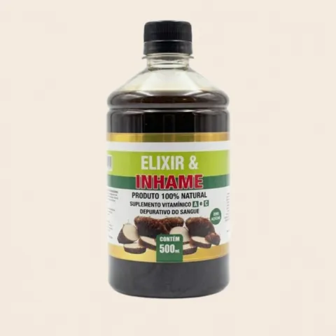 Elixir de Inhame com Vitaminas A e C – Suplemento Vitamínico Líquido 100% Natural 500ml