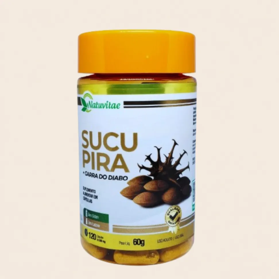 Sucupira com Garra do Diabo Natuvitae – 120 Cápsulas de 500mg