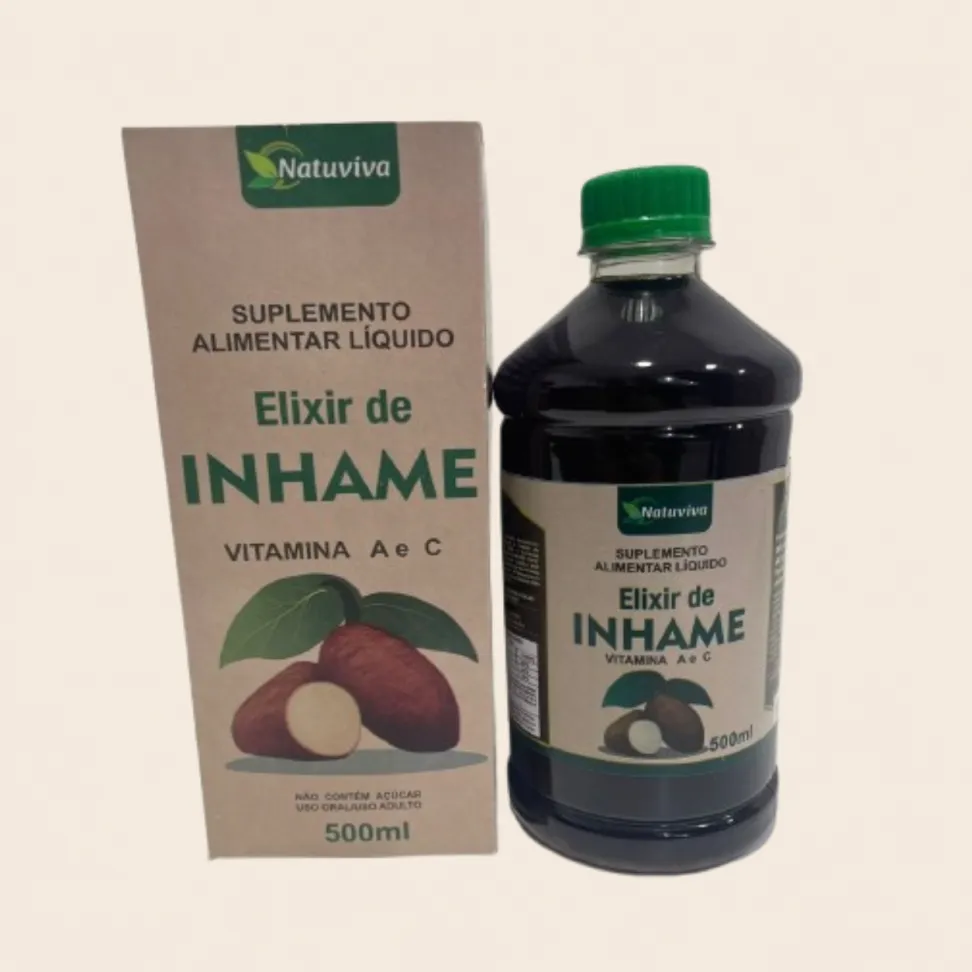 Elixir de Inhame com Vitaminas A e C Natuviva – Suplemento Alimentar Líquido 500ml - #1