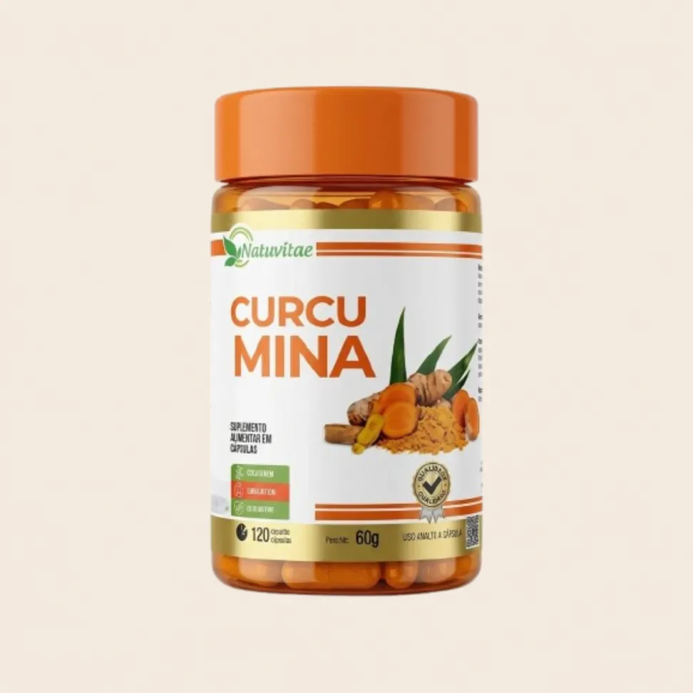 Curcumina Natuvitae – Suplemento Alimentar 120 Cápsulas de 500mg