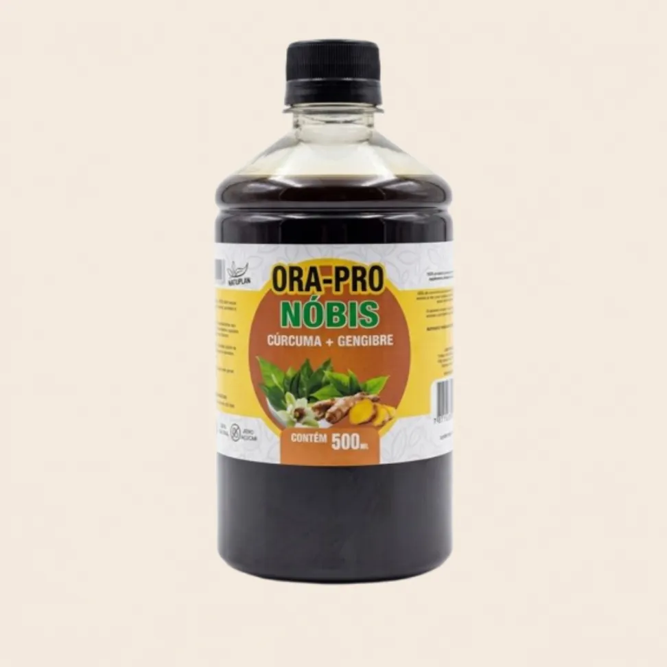 Ora-Pro-Nóbis com Cúrcuma e Gengibre Natuplan – Suplemento Alimentar Líquido 500ml - #1