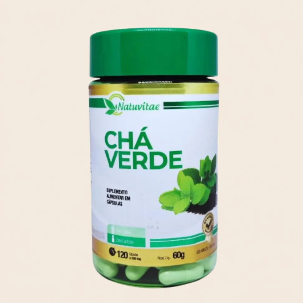 Chá Verde Natuvitae – 120 Cápsulas de 500mg