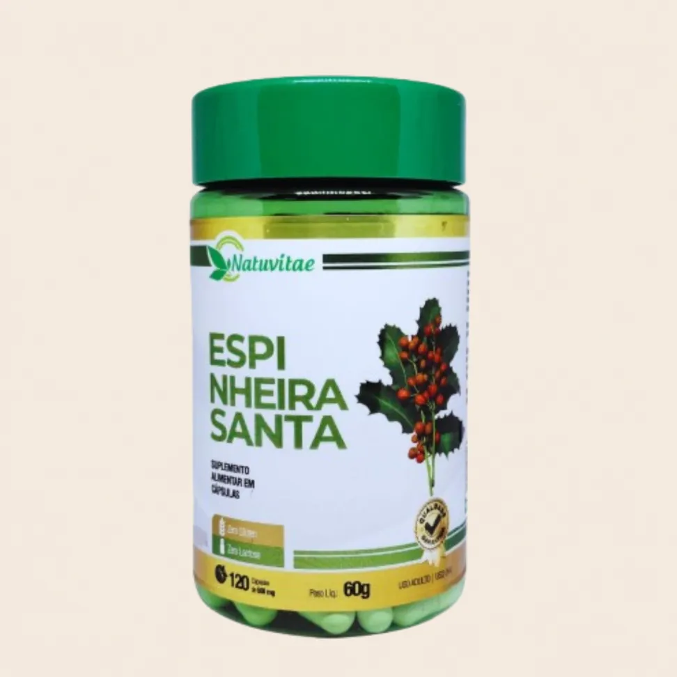 Espinheira Santa Natuvitae – 120 Cápsulas de 500mg