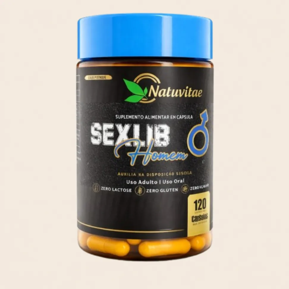 Sex Lib Homem Natuvitae – Suplemento Alimentar 120 Cápsulas