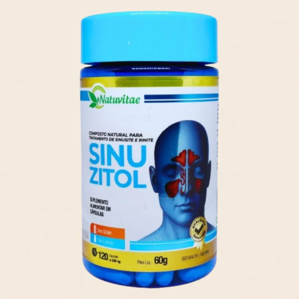 Sinuzitol Natuvitae Composto Natural – Suplemento Alimentar 120 Cápsulas de 500mg