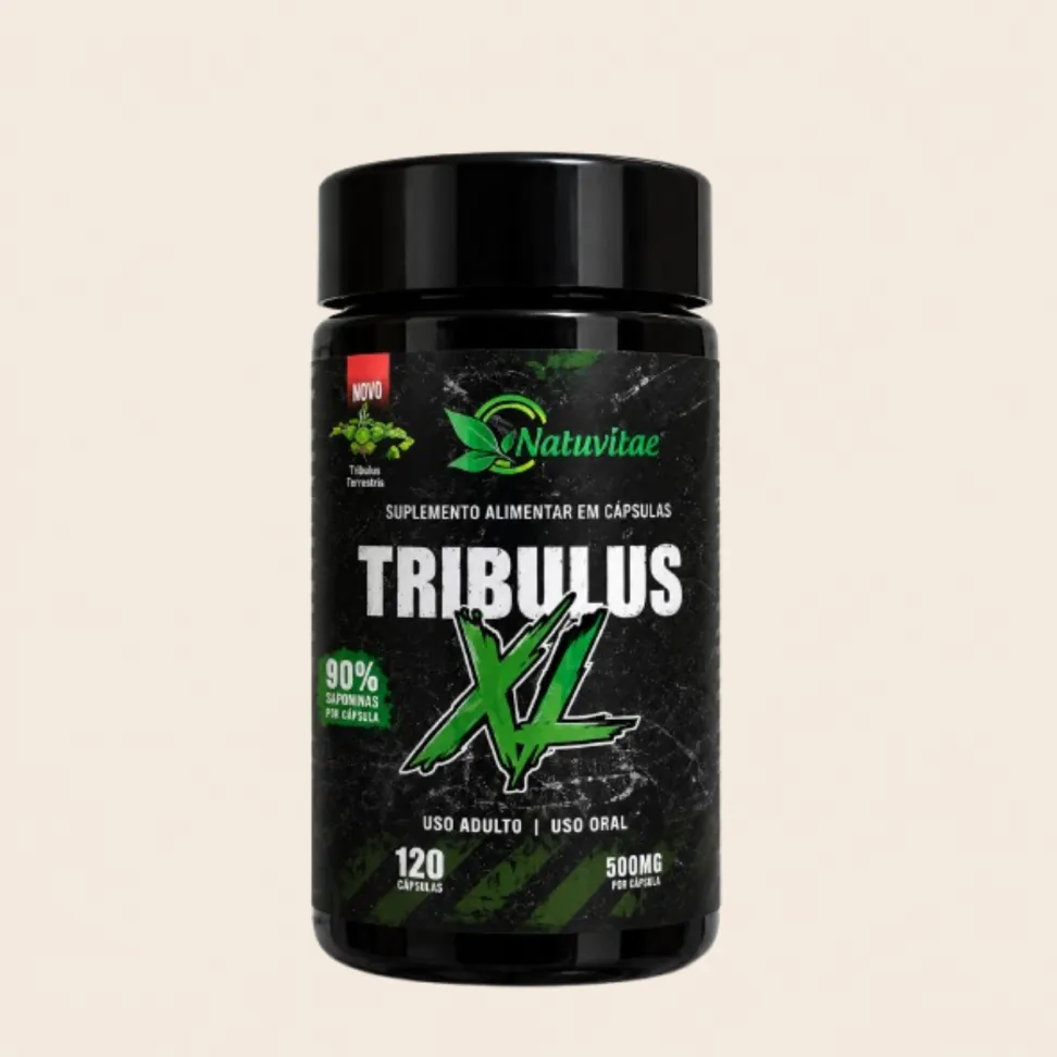 Tribulus XL Natuvitae 90% Saponinas – Suplemento Alimentar 120 Cápsulas de 500mg