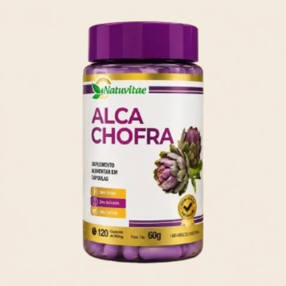 Alcachofra Natuvitae – Suplemento Alimentar 120 Cápsulas de 500mg