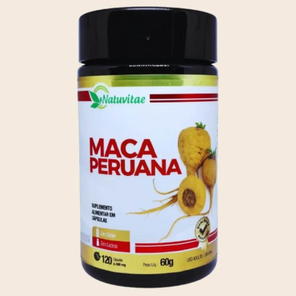 Maca Peruana Natuvitae – Suplemento Alimentar 120 Cápsulas de 500mg