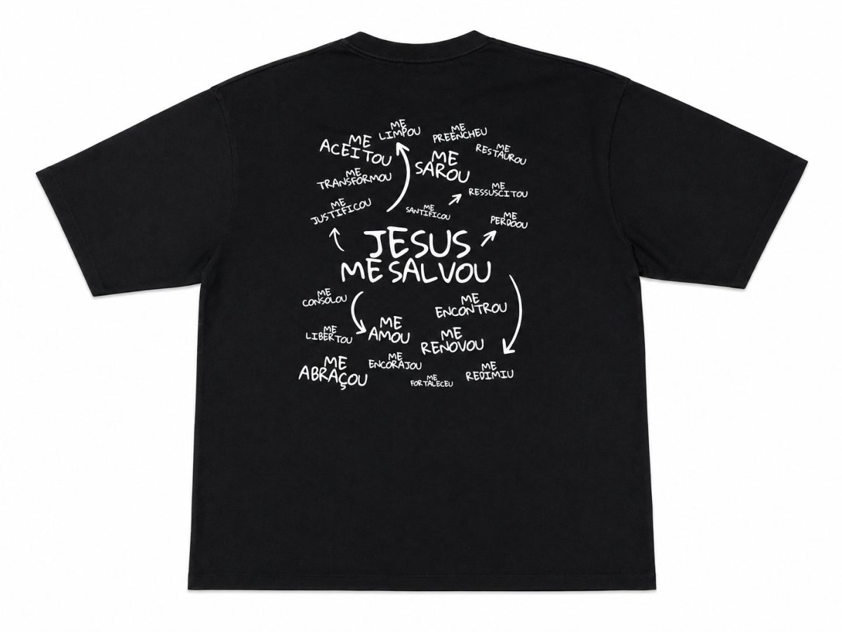 Blusa Oversized Premium - Jesus Me Salvou