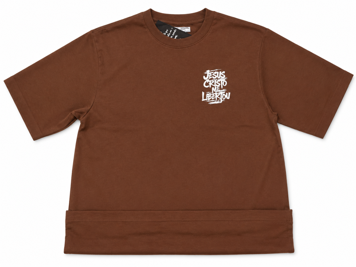 Blusa Oversized Premium - Jesus Cristo Me Libertou