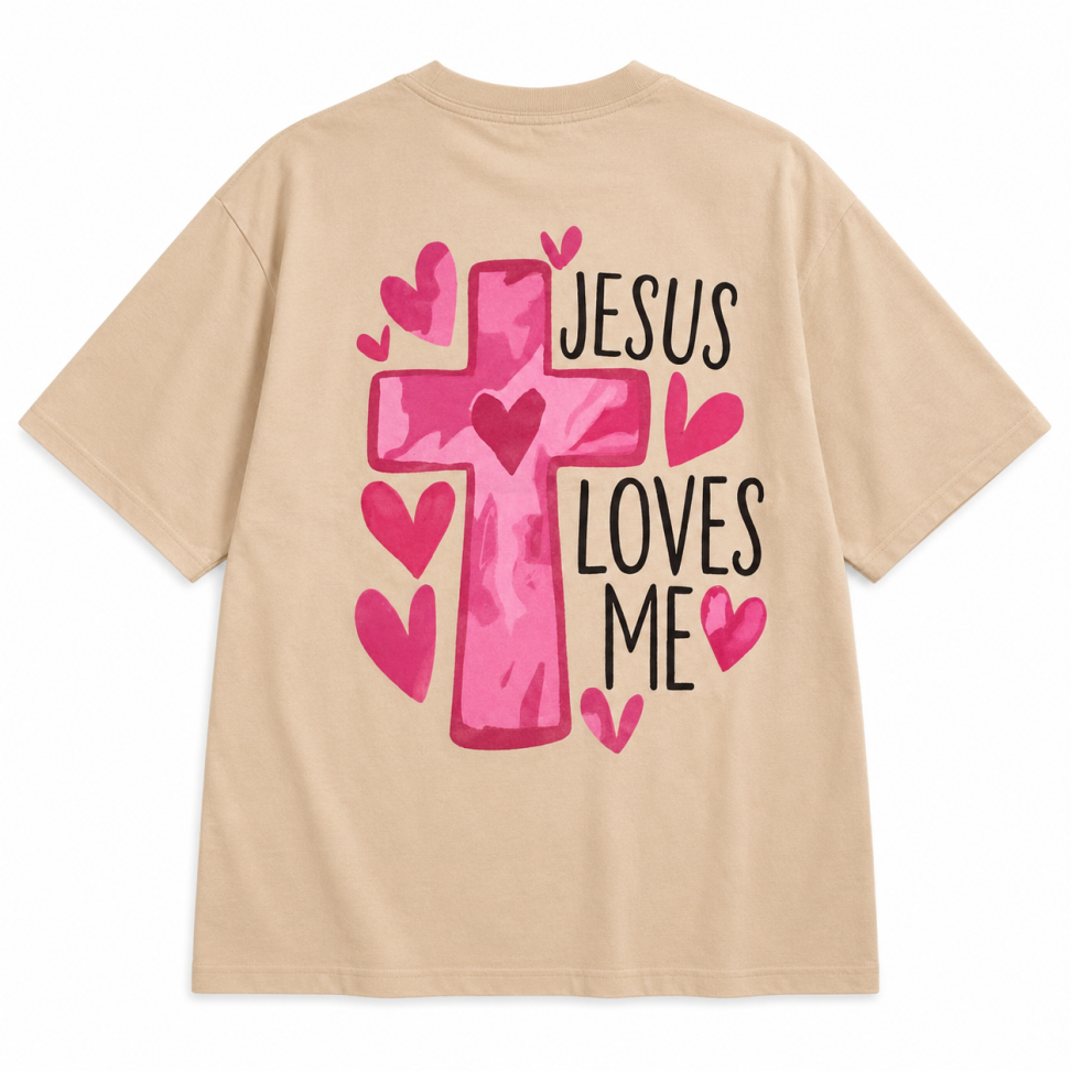 Blusa Oversized Premium - Jesus Loves Me - #3