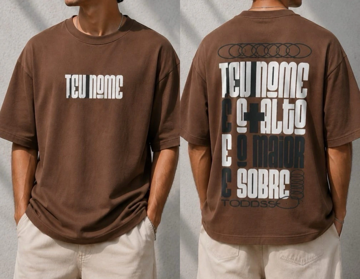Blusa Oversized Premium - Teu Nome
