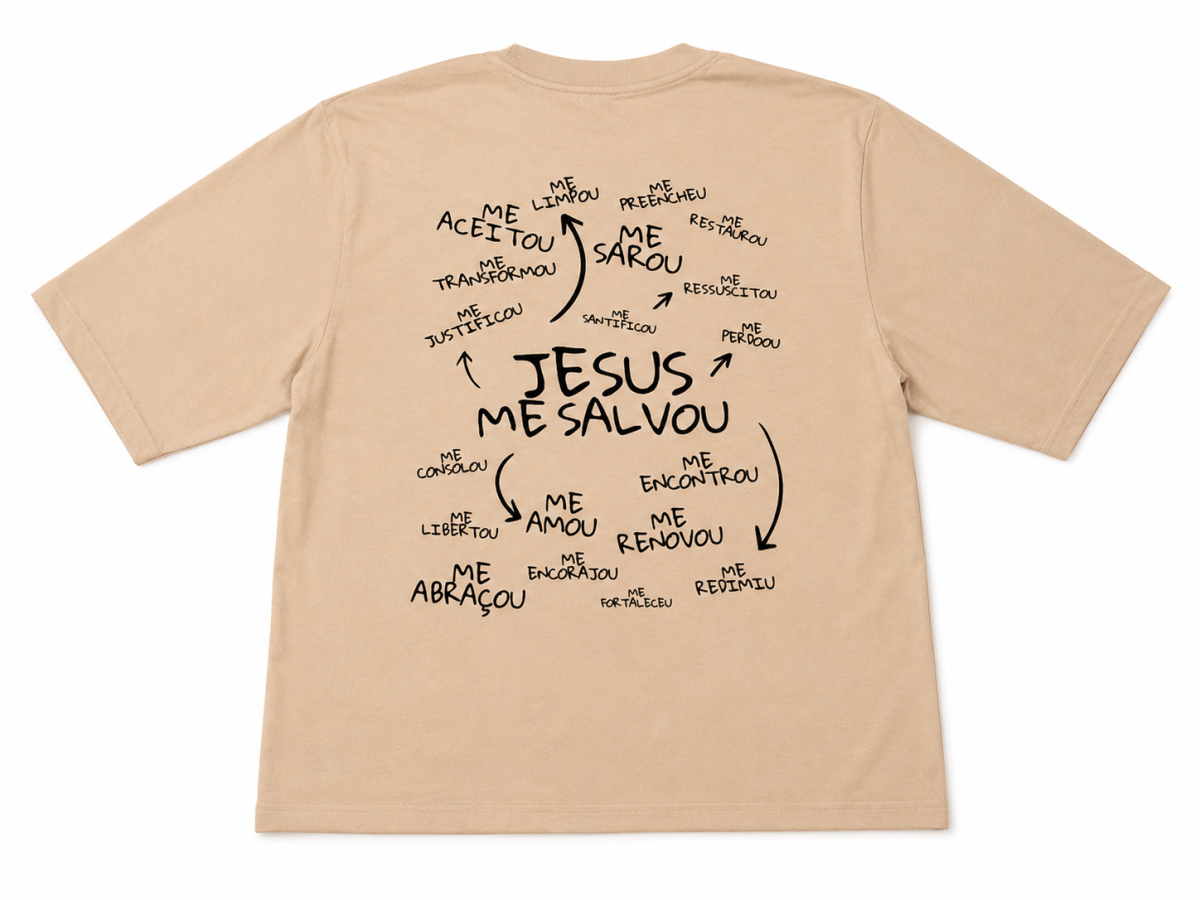 Blusa Oversized Premium - Jesus Me Salvou - #3