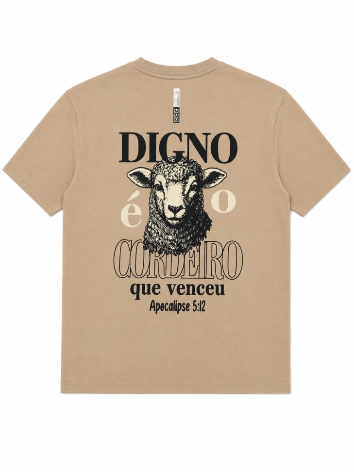 Blusa Oversized Digno é o Cordeiro