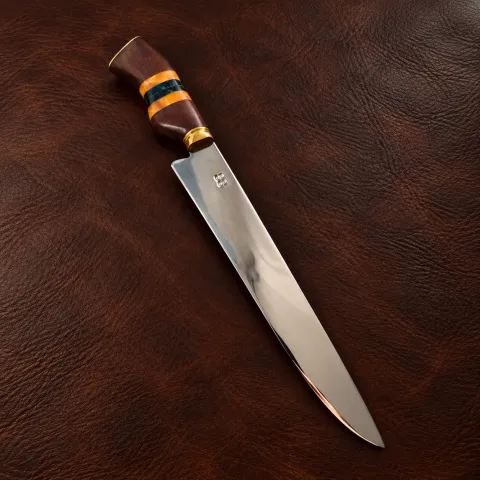 Faca Tradicional Artesanal Aço Inox 3mm Cabo Aleatório | SG Facas- 10 Pol