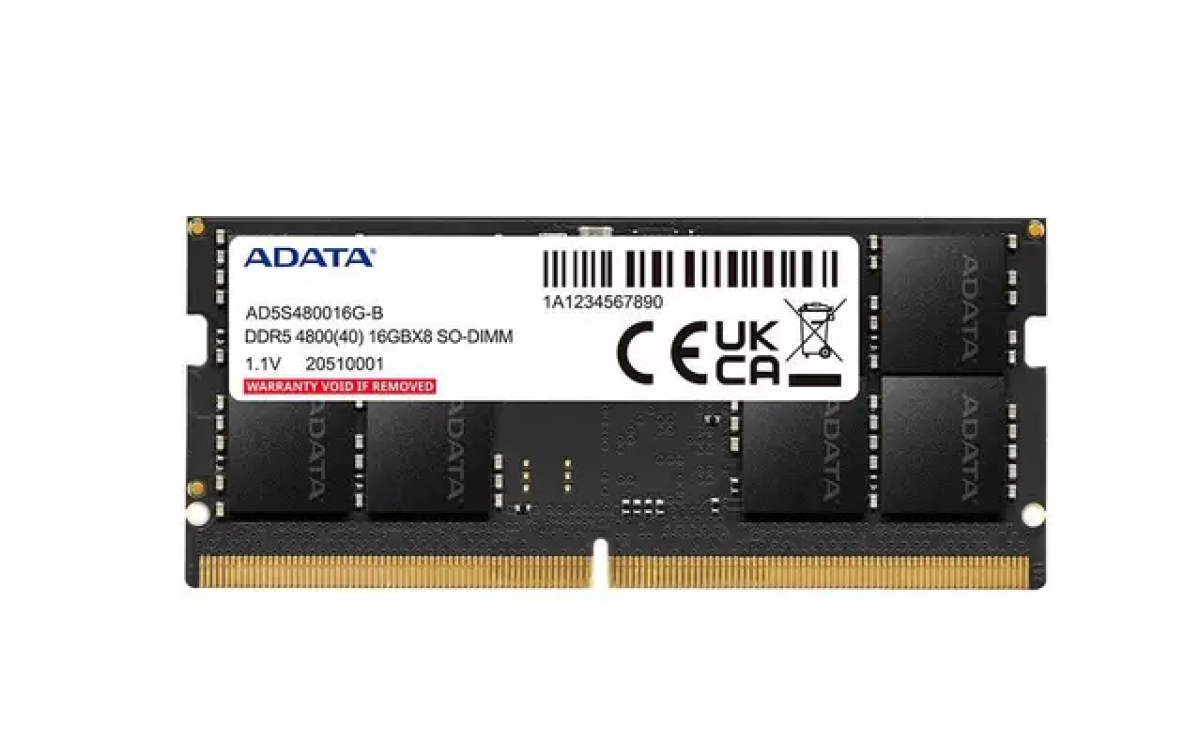 Memória RAM Para Notebook Adata XPG, 16GB, 4800MHz, DDR5, CL42 - AD5S480016G-S