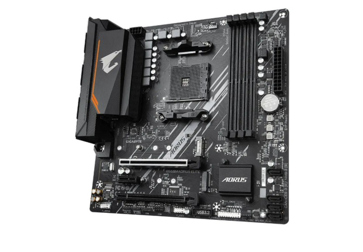 Placa-Mãe Gigabyte B550M Aorus Elite Rev. 1.3, AMD AM4, Micro ATX, DDR4, Preto - B550M AORUS ELITE