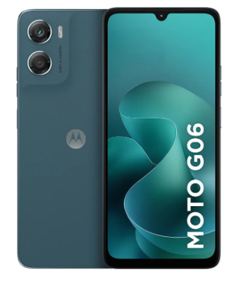 Moto G06 Azul 128Gb/4RAm(+8 RAM boost), Câmera 50mp,Bateria 5200mah,tela 6,9"