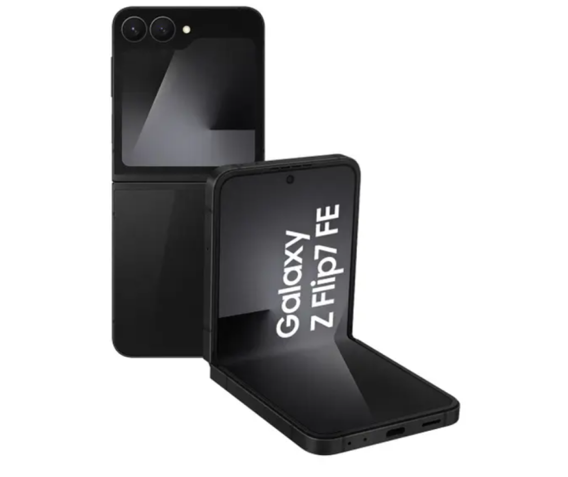 Smartphone Samsung Galaxy Z Flip7 FE 128GB Preto 5G 8GB RAM Tela 6,7" Câm. Dupla de 50MP Galaxy AI