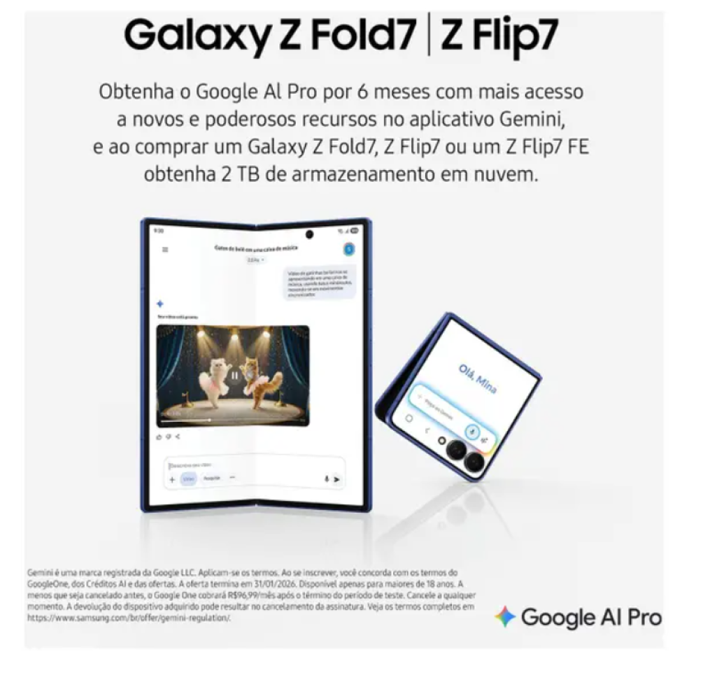 Smartphone Samsung Galaxy Z Flip7 FE 128GB Preto 5G 8GB RAM Tela 6,7" Câm. Dupla de 50MP Galaxy AI - #4