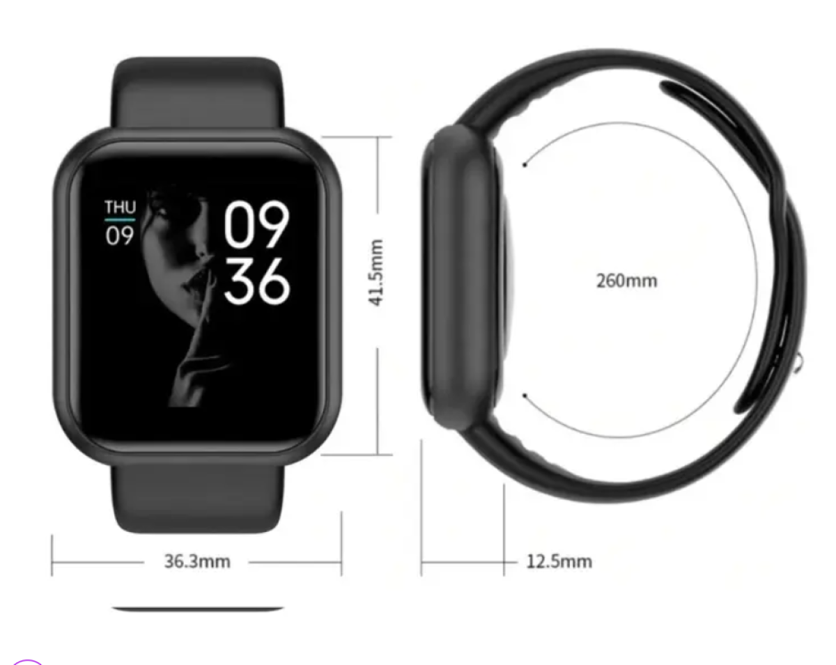 Relogio Smartwatch Feminino Masculino D20 Fit Pro Inteligente Oferta - 01Smart - #3