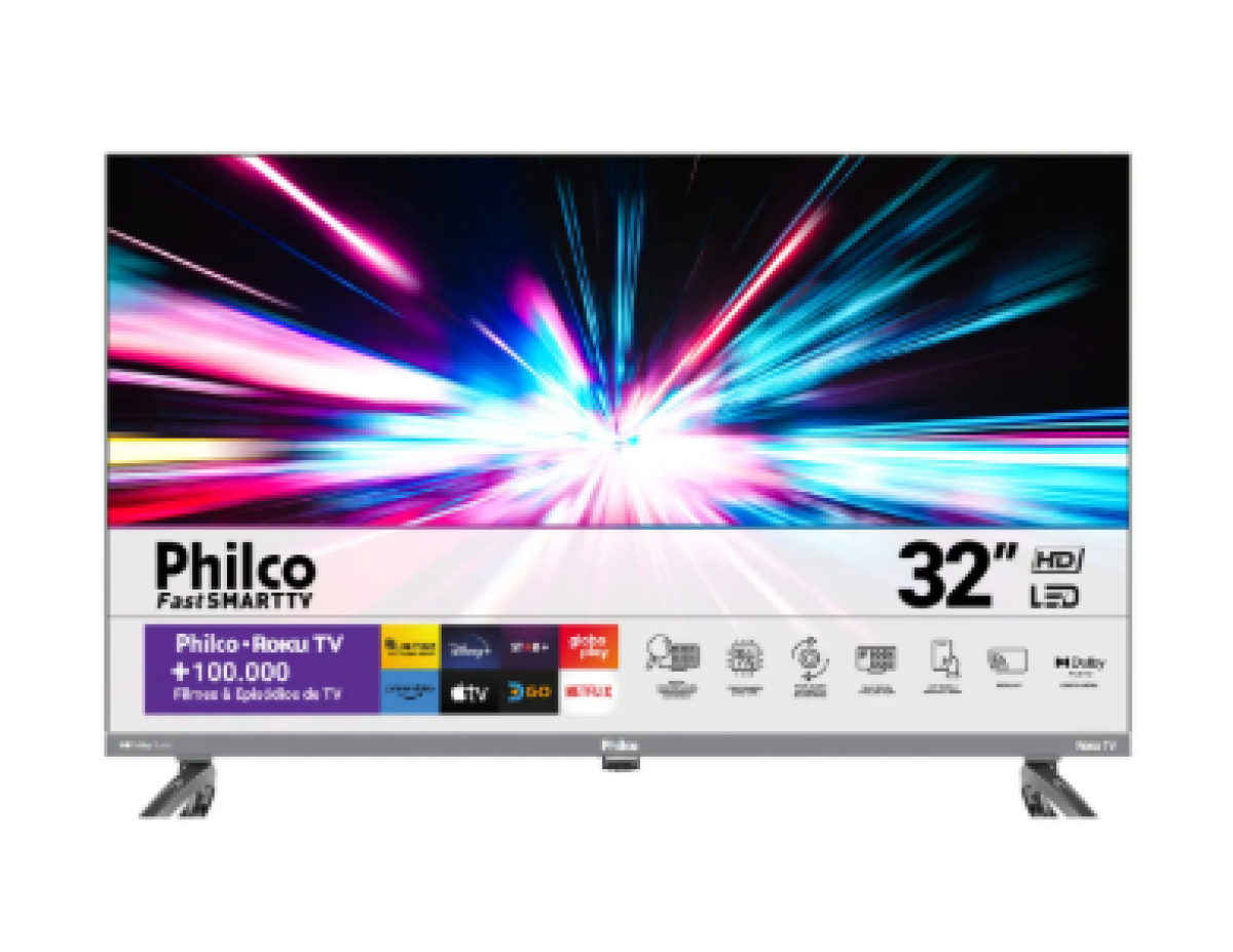 Smart Tv 32 Philco P32vik Roku Led Dolby Audio Hdr Wi-fi 110/220v